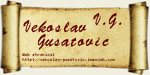 Vekoslav Gušatović vizit kartica
